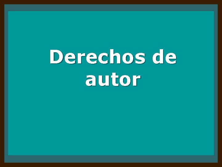 Derechos de autor 