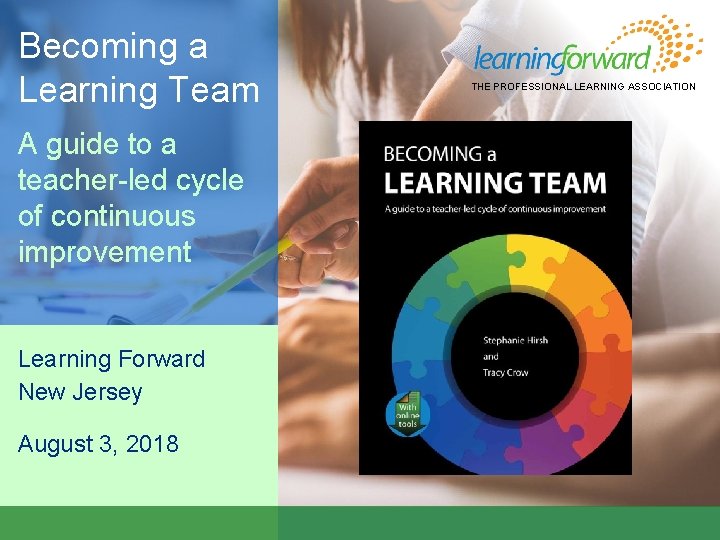 Becoming a Learning Team A guide to a teacher-led cycle of continuous improvement Learning