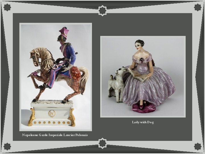 Lady with Dog Napoleone Garde Imperiale Lancier Polonais 