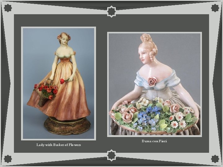 Lady with Basket of Flowers Dama con Fiori 