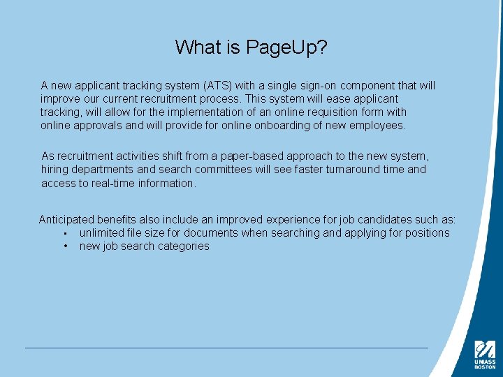 What is Page. Up? A new applicant tracking system (ATS) with a single sign-on