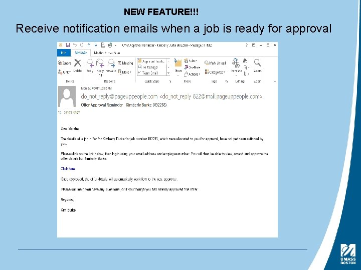 NEW FEATURE!!! Receive notification emails when a job is ready for approval 