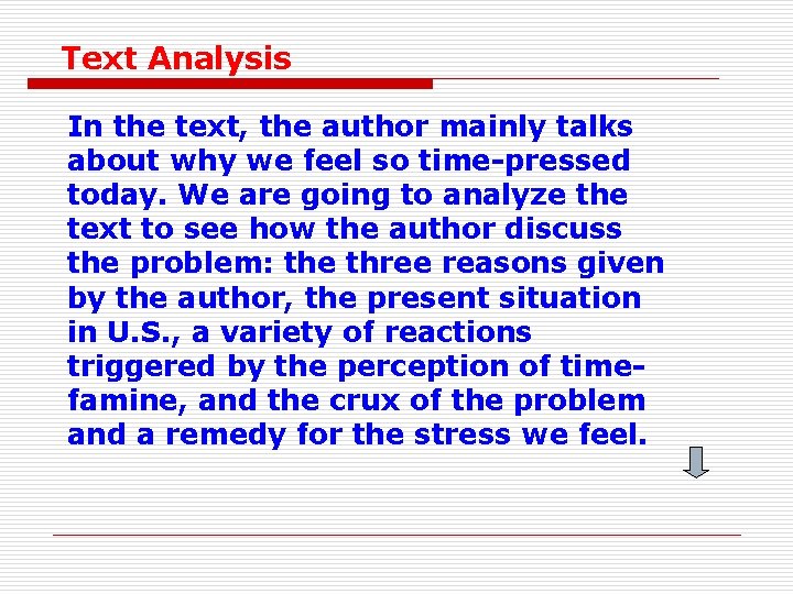 The Pace of Life Text Analysis Text Analysis