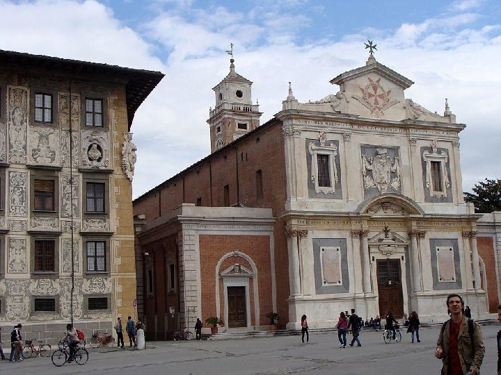 The church of Santo Stefano dei Cavalieri. In the church there are several flags