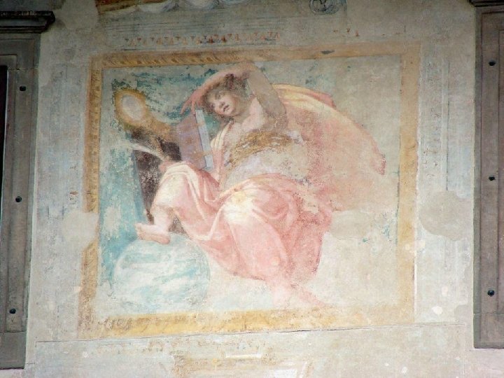 The façade was decorated with frescoes by Giovanni Stefano Maruscelli and Filippo and Lorenzo