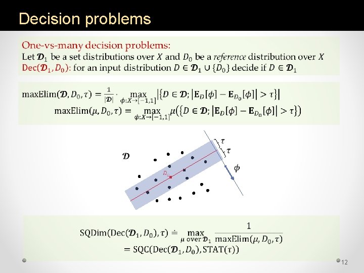 Decision problems 12 