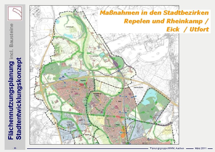 Flächennutzungsplanung incl. Bausteine Stadtentwicklungskonzept - 30 - Maßnahmen in den Stadtbezirken Repelen und Rheinkamp