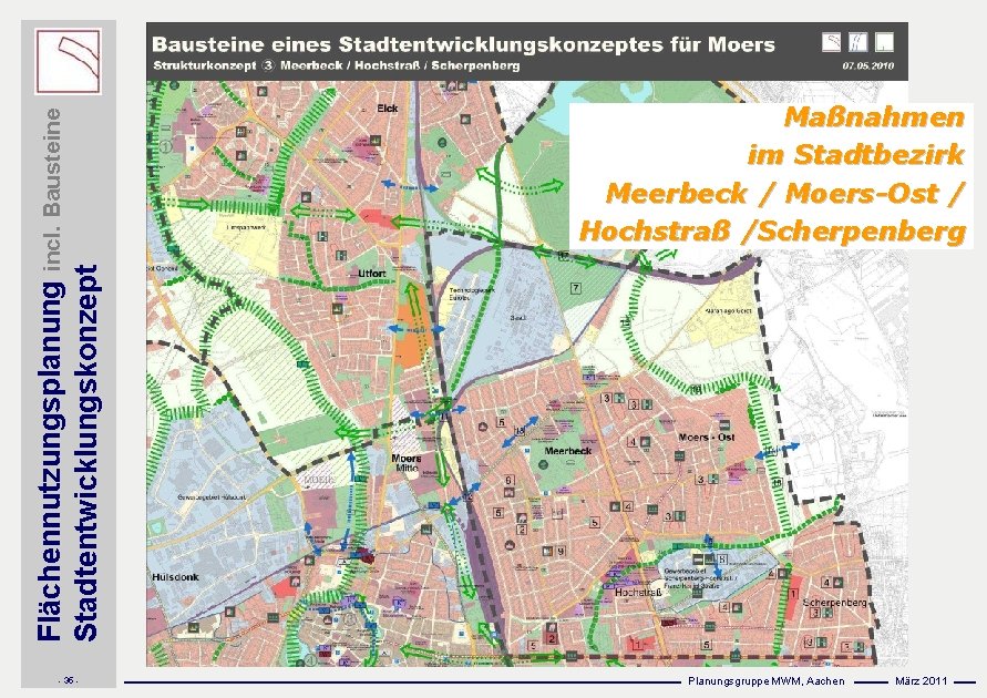 Flächennutzungsplanung incl. Bausteine Stadtentwicklungskonzept - 35 - Maßnahmen im Stadtbezirk Meerbeck / Moers-Ost /