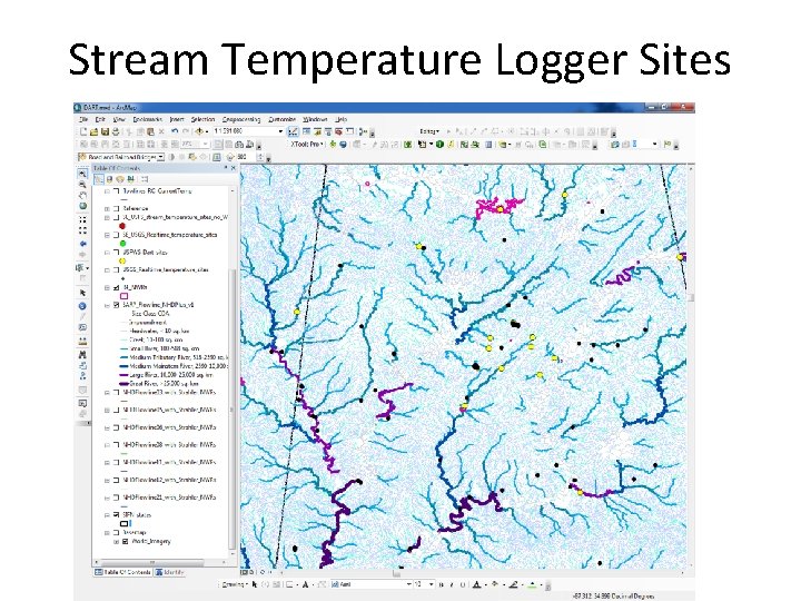 Stream Temperature Logger Sites 