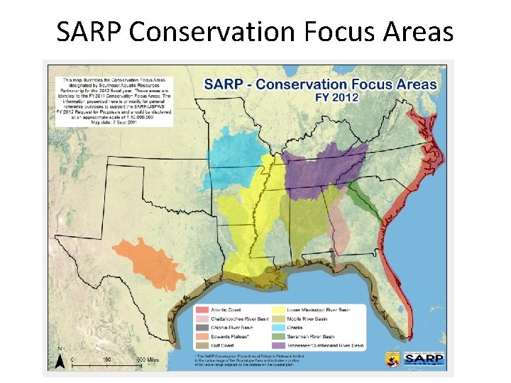 SARP Conservation Focus Areas 