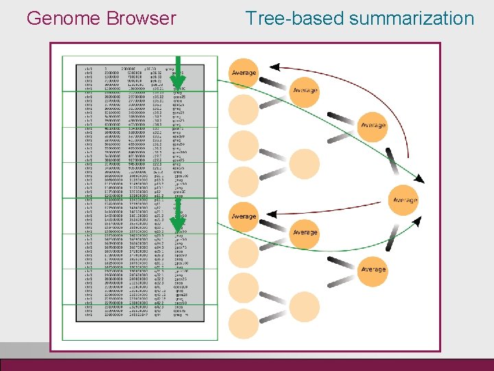 Genome Browser Tree-based summarization 