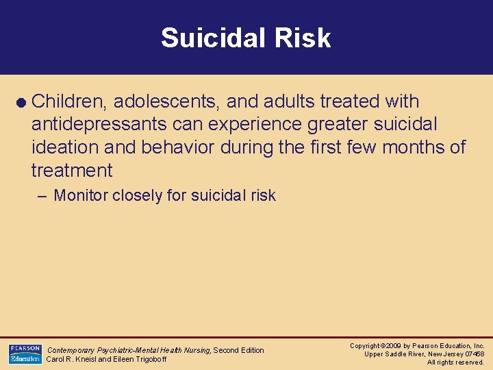 Suicidal Risk = Children, adolescents, and adults treated with antidepressants can experience greater suicidal