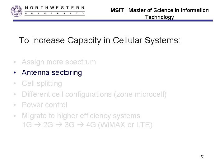 MSIT | Master of Science in Information Technology To Increase Capacity in Cellular Systems: MSIT | Master of Science in Information Technology To Increase Capacity in Cellular Systems: