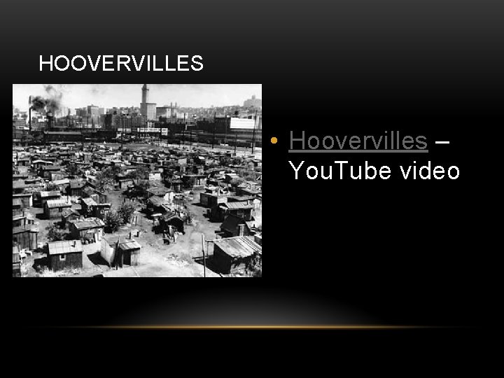 HOOVERVILLES • Hoovervilles – You. Tube video 