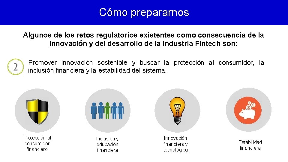 Cómo prepararnos Algunos de los retos regulatorios existentes como consecuencia de la innovación y