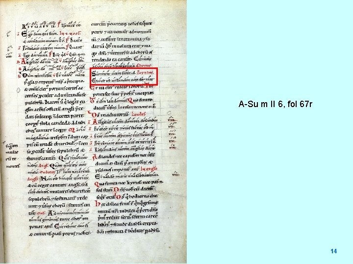 A-Su m II 6, fol 67 r 14 