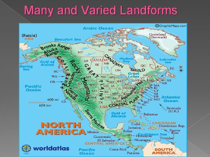 Many and Varied Landforms 