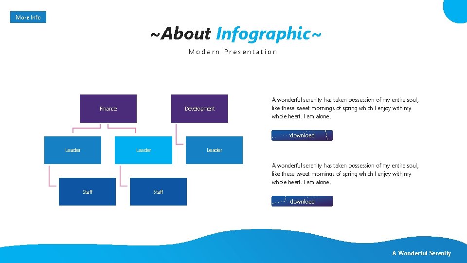 More Info ~About Infographic~ Modern Presentation Finance Development A wonderful serenity has taken possession