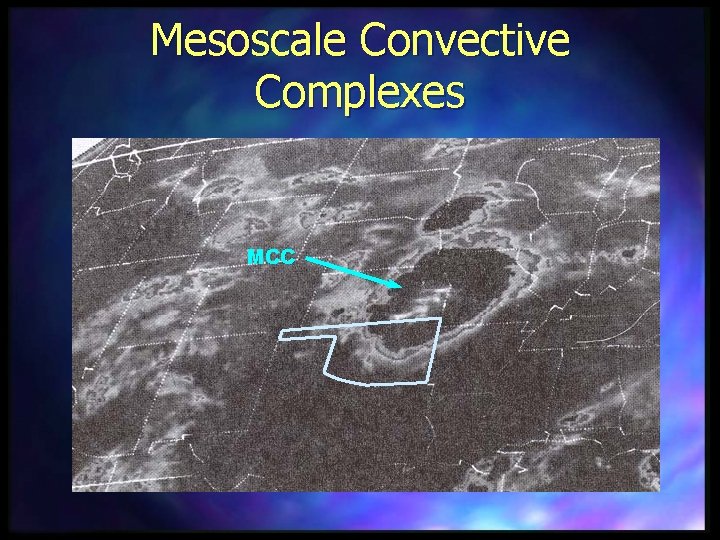 Mesoscale Convective Complexes MCC 