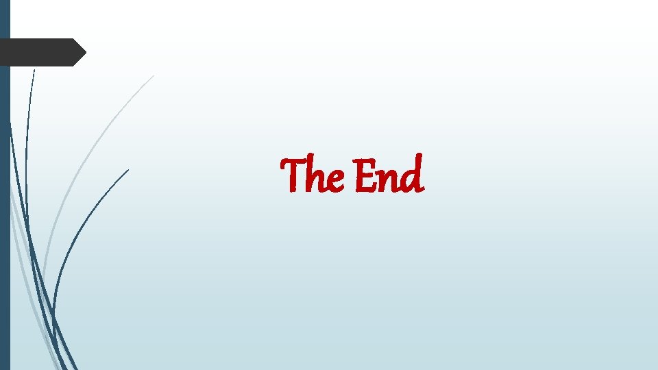 The End 