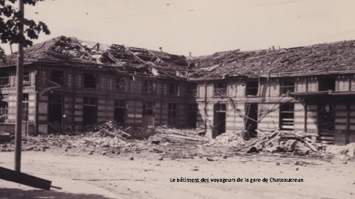 Le bâtiment des voyageurs de la gare de Chateaucreux 