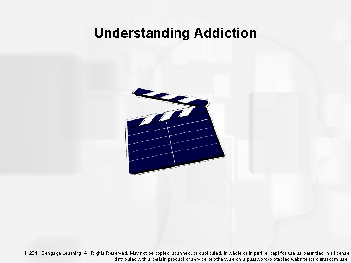 Understanding Addiction © 2011 Cengage Learning. All Rights Reserved. May not be copied, scanned,