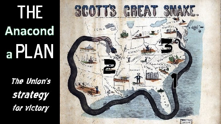 The Anacond a Plan The Union’s strategy for victory 2 3 1 