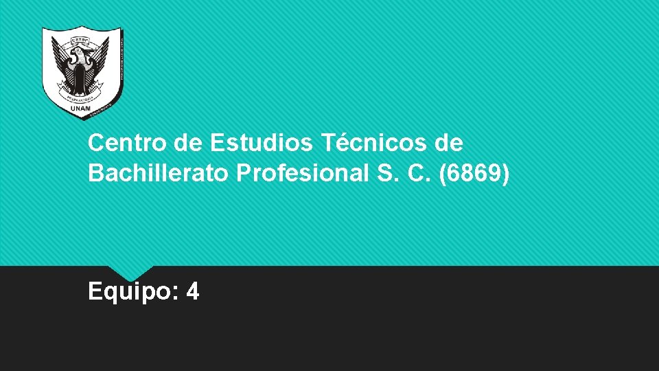 Centro de Estudios Técnicos de Bachillerato Profesional S. C. (6869) Equipo: 4 