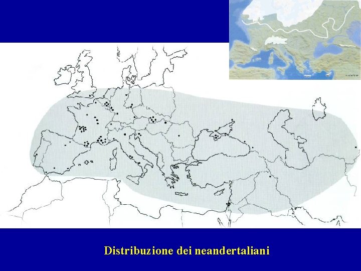 Distribuzione dei neandertaliani 