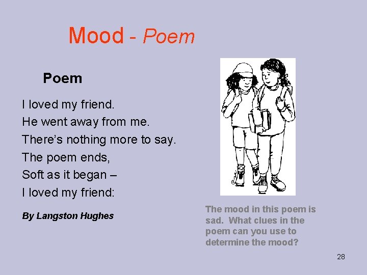 Mood - Poem I loved my friend. He went away from me. There’s nothing
