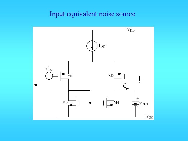 Input equivalent noise source 