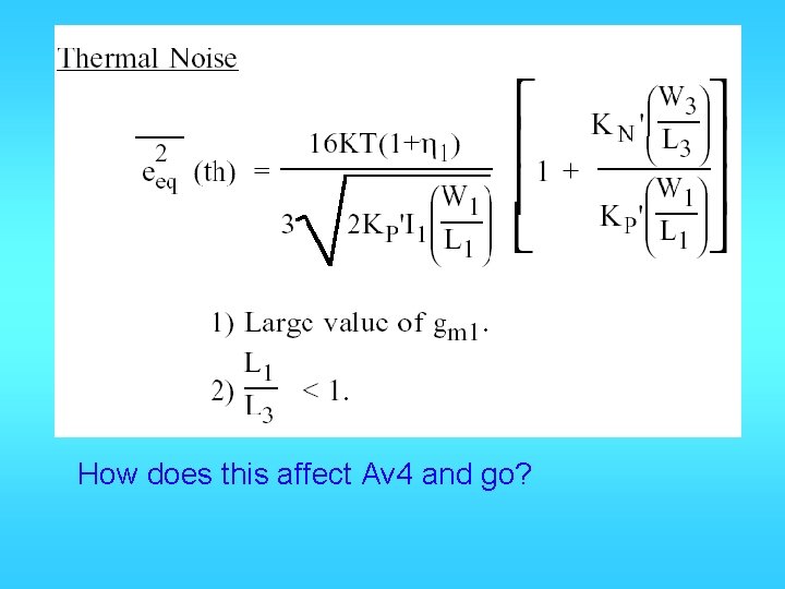 How does this affect Av 4 and go? 