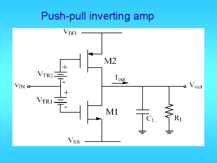 Push-pull inverting amp 