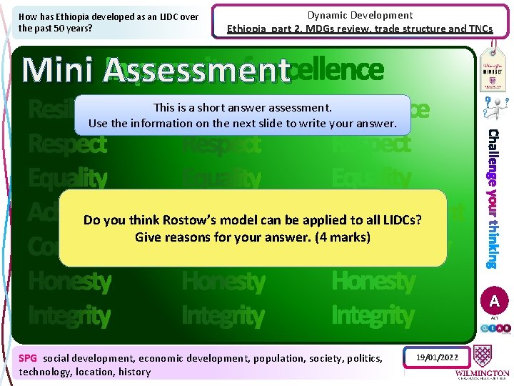 How has Ethiopia developed as an LIDC over the past 50 years? Dynamic Development
