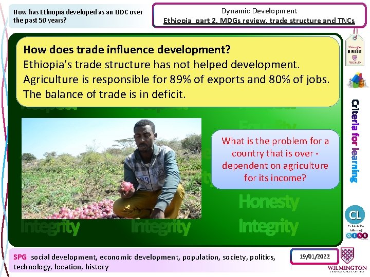 How has Ethiopia developed as an LIDC over the past 50 years? Dynamic Development