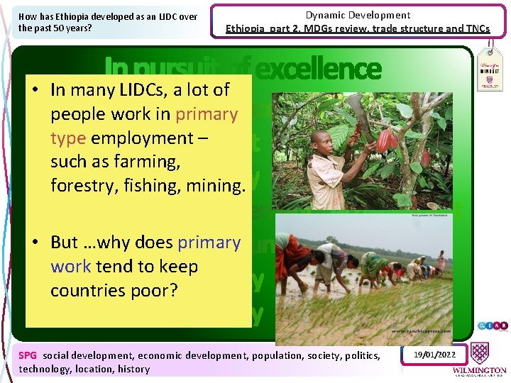 How has Ethiopia developed as an LIDC over the past 50 years? Dynamic Development