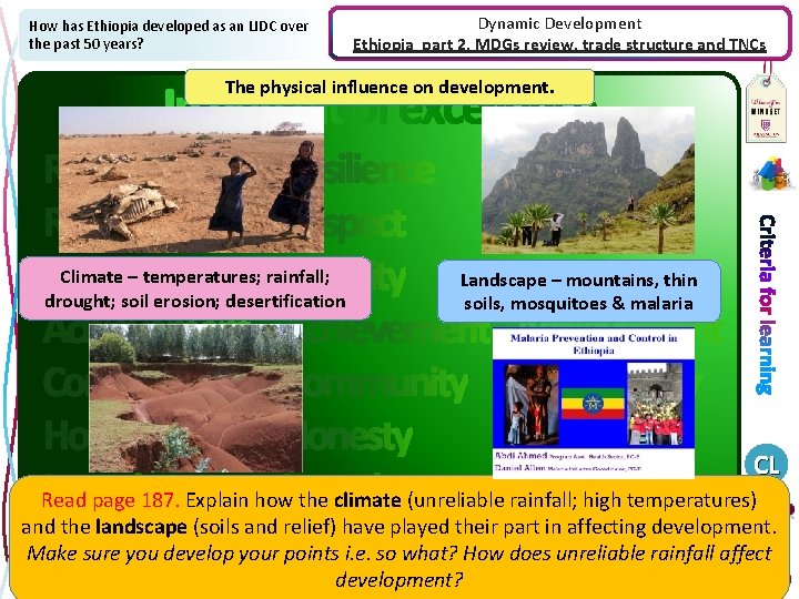 How has Ethiopia developed as an LIDC over the past 50 years? Dynamic Development