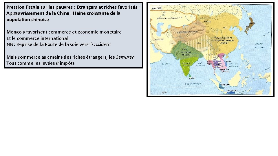 Pression fiscale sur les pauvres ; Etrangers et riches favorisés ; Appauvrissement de la