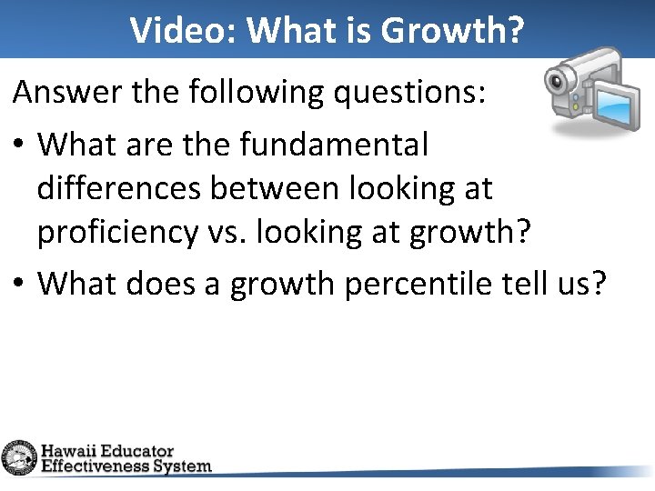 Video: What is Growth? Answer the following questions: • What are the fundamental differences