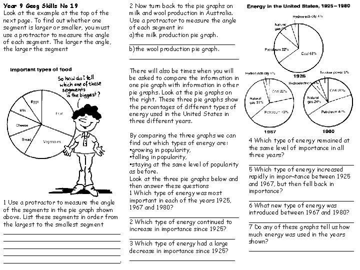 Year 9 Geog Skills No 19 Look at the example at the top of