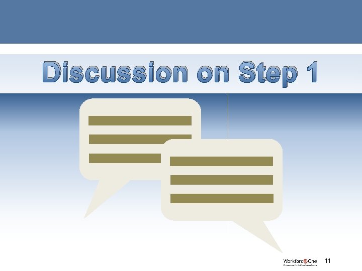 Discussion on Step 1 # 11 