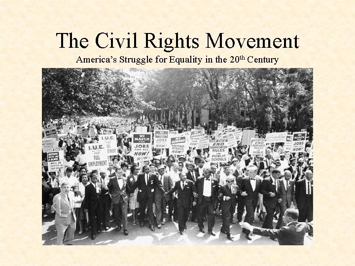 The Civil Rights Movement Americas Struggle for Equality