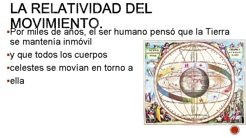 §Por miles de años, el ser humano pensó que la Tierra se mantenía inmóvil §Por miles de años, el ser humano pensó que la Tierra se mantenía inmóvil
