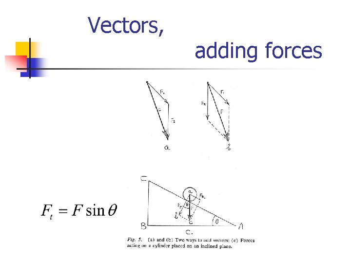 Vectors, adding forces 