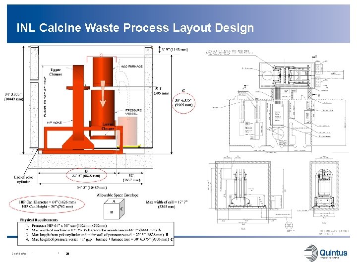 INL Calcine Waste Process Layout Design Confidential I I 26 