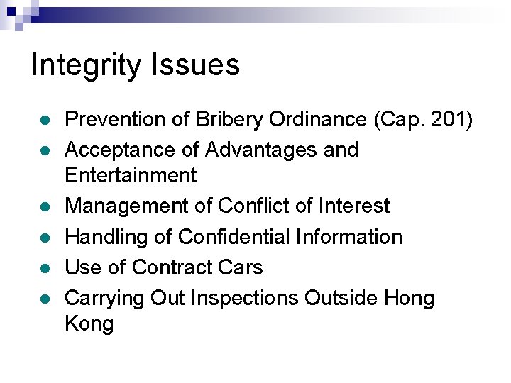 Engineering Risks Management Integrity Building Capacity Building Package