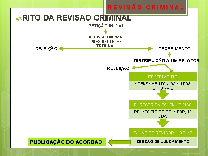 REVISÃO CRIMINAL RITO DA REVISÃO CRIMINAL PETIÇÃO INICIAL REJEIÇÃO DECISÃO LIMINAR PRESIDENTE DO TRIBUNAL