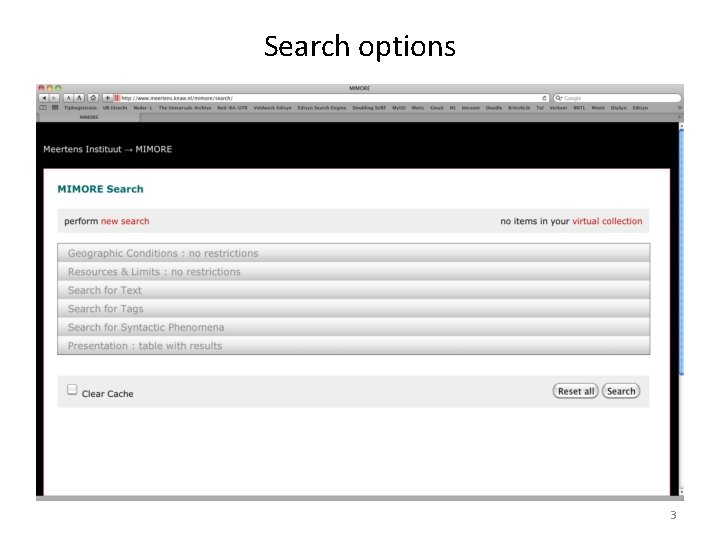Search options 3 