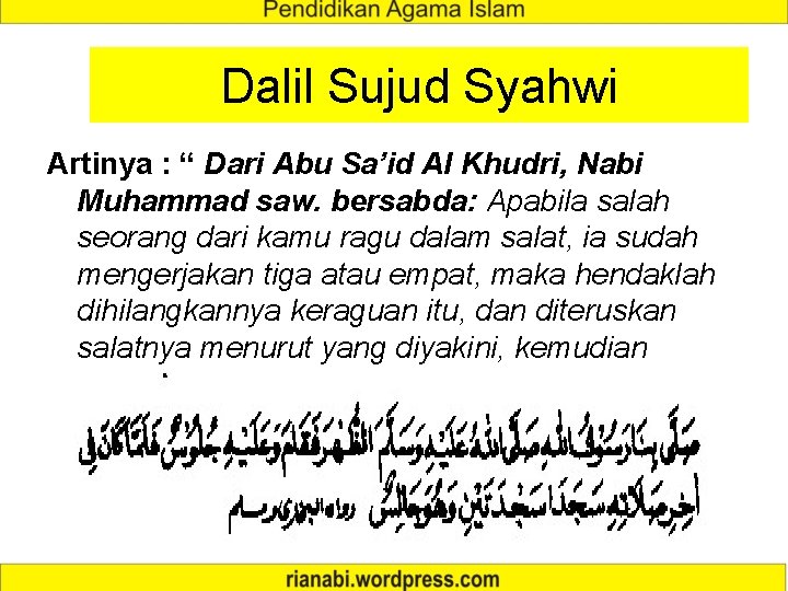 3 Macam Sujud Sujud Sahwi Sujud Tilawah Sujud