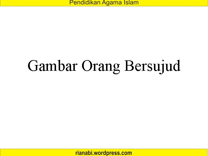 Gambar Orang Bersujud 